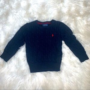 Boys polo long sleeve sweater